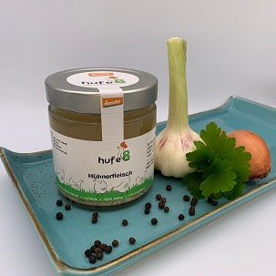 Demeter Bio Hühnerfleisch im Glas, 380 ml