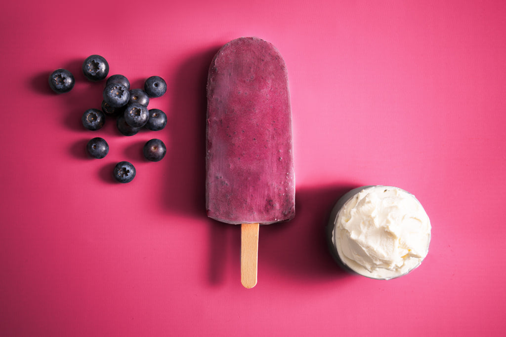 Blaubeer Cheesecake, 90 ml, Eis am Stiel