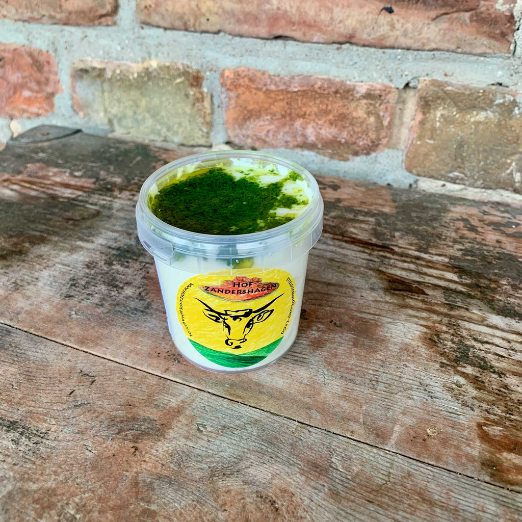 Frischkäsezubereitung "Bärlauch-Pesto" vom Hof Zandershagen