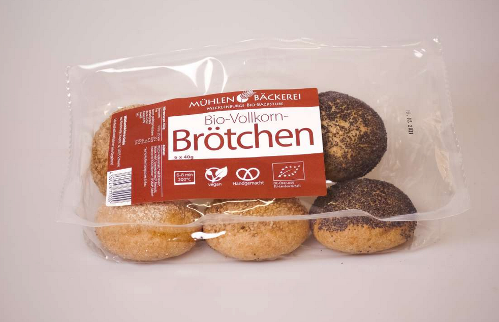 Aufback-Vollkornbrötchen gemischt 6er-Pack