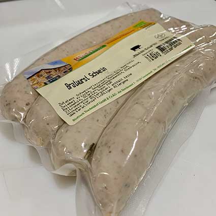 Bratwurst vom Schwein, 4er Pack, ca. 400 g
