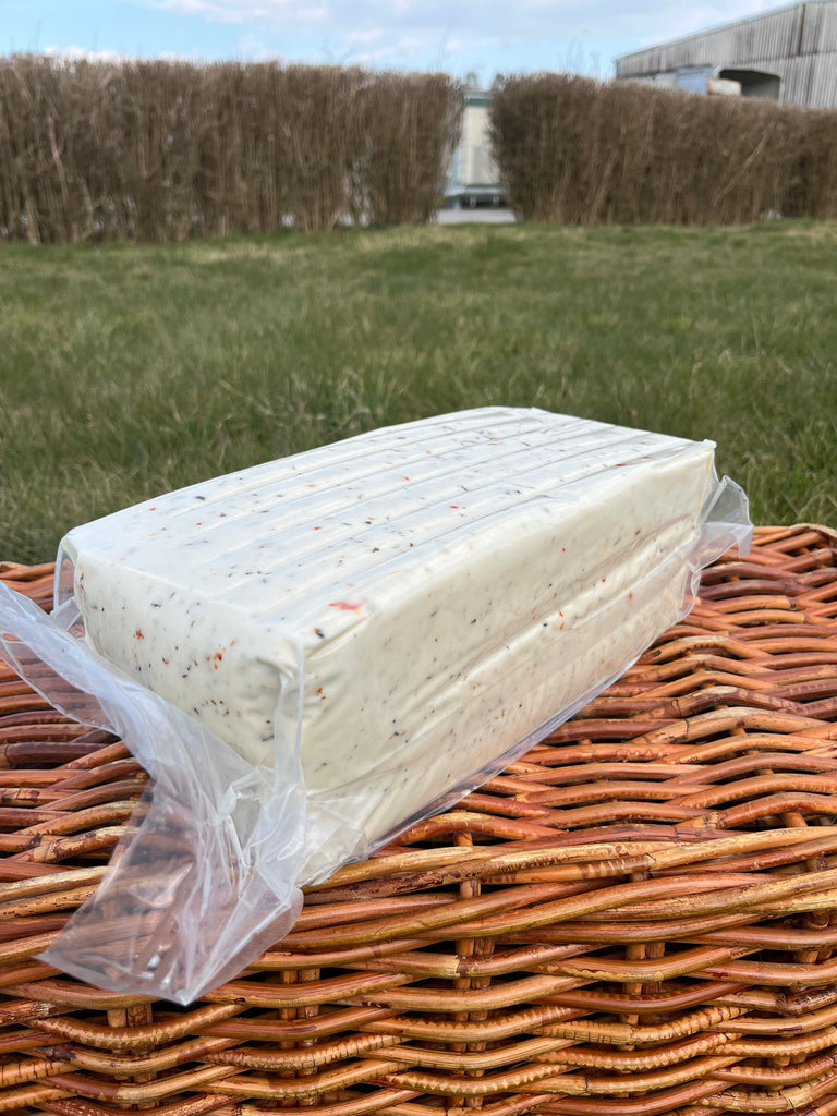 Ziegenschnittkäse Glasiner Goldjunge italienische Kräuter