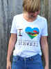 T Shirt, I love Mecklenburgische Schweiz, Größe XL